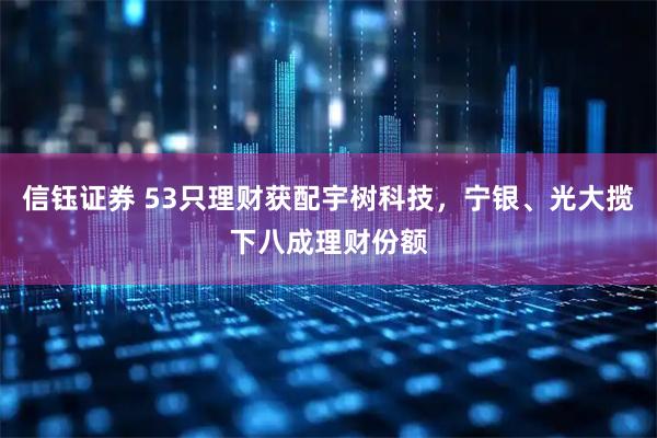 信钰证券 53只理财获配宇树科技，宁银、光大揽下八成理财份额